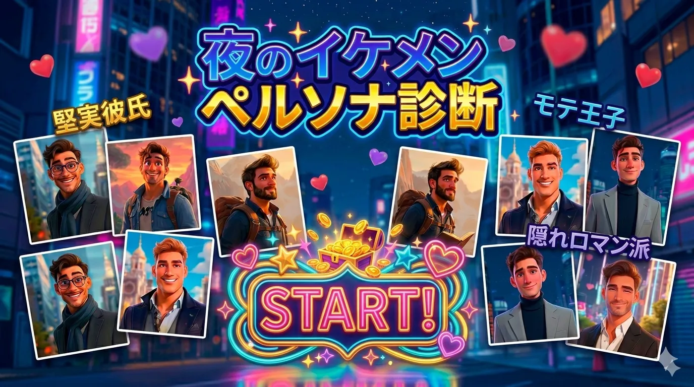 夜のイケメンペルソナ診断へ進むバナー