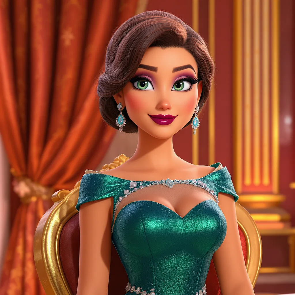 静かな照明の中で凛と佇むキャストのアバター